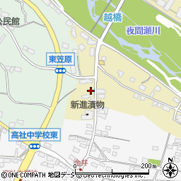 長野県中野市越1612-4周辺の地図