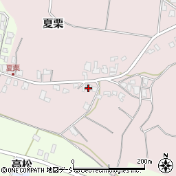 石川県かほく市夏栗チ周辺の地図
