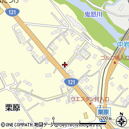 栃木県日光市栗原385周辺の地図