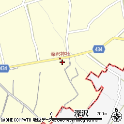 長野県中野市深沢113周辺の地図