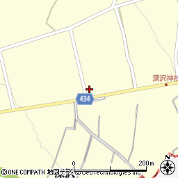 長野県中野市深沢410-1周辺の地図