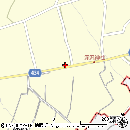 長野県中野市深沢395周辺の地図