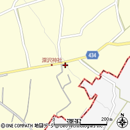 長野県中野市深沢114周辺の地図