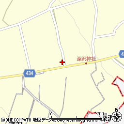 長野県中野市深沢388-1周辺の地図