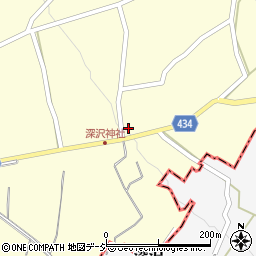 長野県中野市深沢370周辺の地図