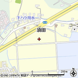 富山県高岡市須田周辺の地図
