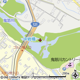 中岩橋周辺の地図