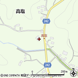 栃木県矢板市高塩168周辺の地図