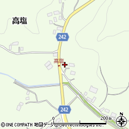 栃木県矢板市高塩180周辺の地図