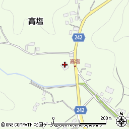 栃木県矢板市高塩175周辺の地図