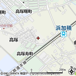 富山県滑川市高塚新町周辺の地図