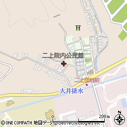 富山県高岡市二上院内564周辺の地図