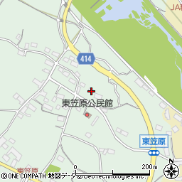 長野県中野市笠原（東笠原）周辺の地図