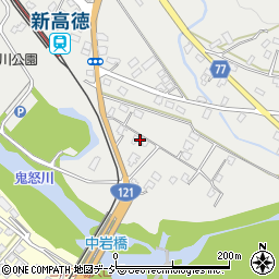 栃木県日光市高徳388周辺の地図