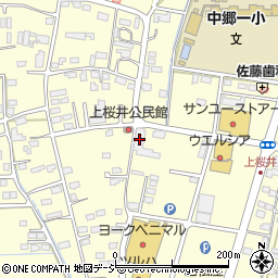 茨城県北茨城市中郷町上桜井954-1周辺の地図