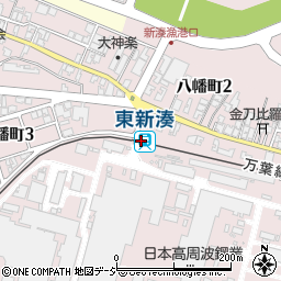 東新湊駅周辺の地図