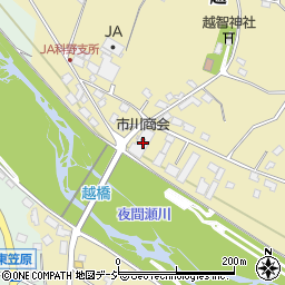 長野県中野市越1224-1周辺の地図