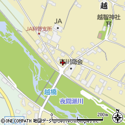 長野県中野市越1222周辺の地図