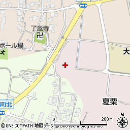 石川県かほく市夏栗ロ周辺の地図