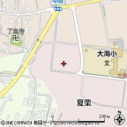 石川県かほく市夏栗ろ周辺の地図