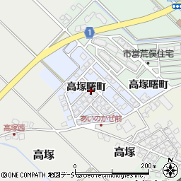 富山県滑川市高塚曙町周辺の地図