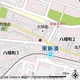 日通新湊プロパン小杉商店周辺の地図