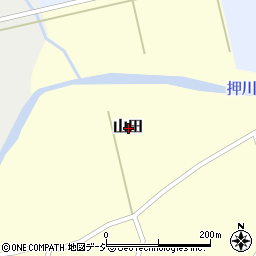 茨城県久慈郡大子町山田周辺の地図