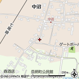 石川県かほく市中沼ヲ周辺の地図