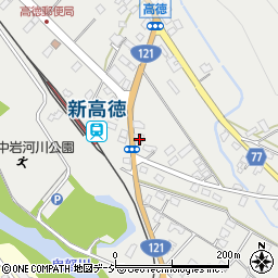 栃木県日光市高徳453周辺の地図