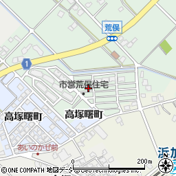 富山県滑川市荒俣新町周辺の地図