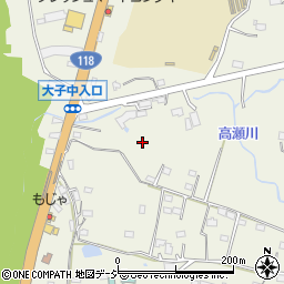 茨城県久慈郡大子町池田周辺の地図