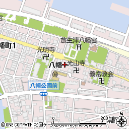 朝日新聞新湊周辺の地図