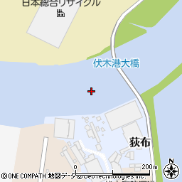 伏木港大橋周辺の地図