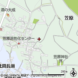 長野県中野市笠原西笠原492周辺の地図