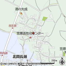 長野県中野市笠原西笠原627周辺の地図