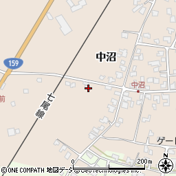 石川県かほく市中沼レ38周辺の地図