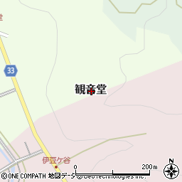 富山県魚津市観音堂周辺の地図