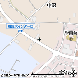 石川県かほく市中沼ム周辺の地図