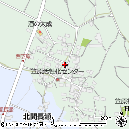 長野県中野市笠原西笠原527周辺の地図