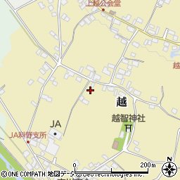 長野県中野市越758周辺の地図