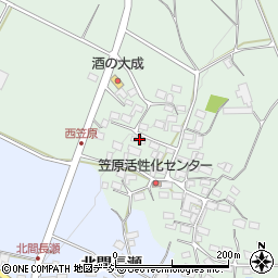 長野県中野市笠原西笠原558周辺の地図
