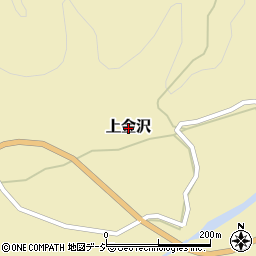 茨城県大子町（久慈郡）上金沢周辺の地図