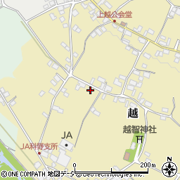 長野県中野市越764-2周辺の地図