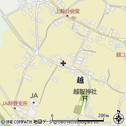 長野県中野市越892周辺の地図