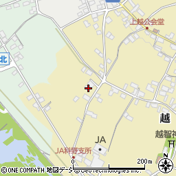 長野県中野市越706周辺の地図