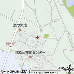 長野県中野市笠原西笠原671周辺の地図