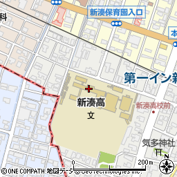 県立新湊高校周辺の地図