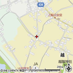 長野県中野市越777周辺の地図