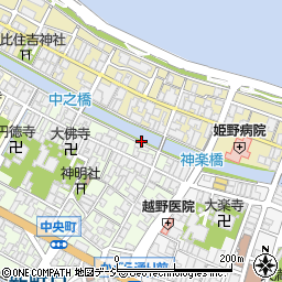 中新橋周辺の地図