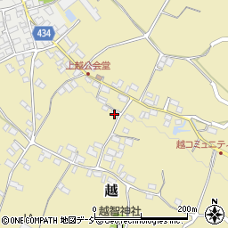 長野県中野市越906-9周辺の地図